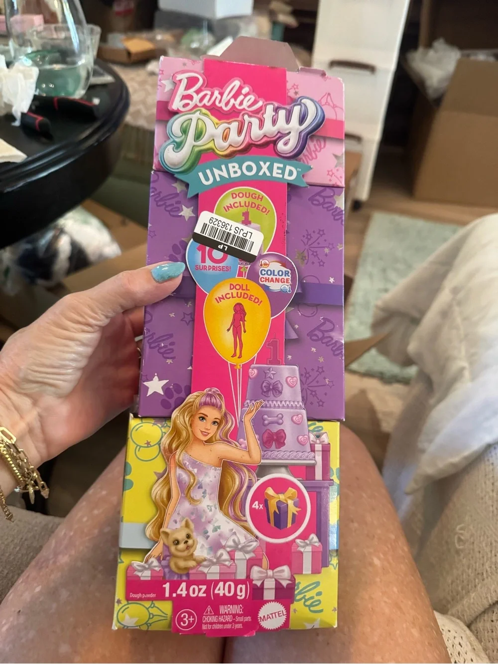 Barbie Party Unboxed Color Change Playset - Pink, Purple, Yellow